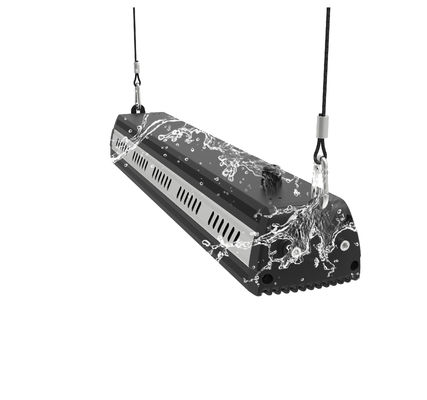 Peredupan Linear High Bay Light, Industrial LED Linear Bay yang tahan lembab
