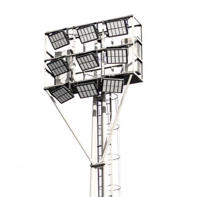 Lampu High Mast Aluminium Freeway LED Praktis Warna Hitam Putih